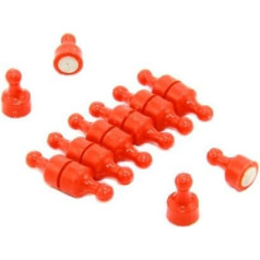 Orange Skittle - Magnēts uz klēpjdatora, tāfeles, tāfeles, tāfeles, tāfeles 12mm x 21mm Hoch - 12 gabalu iepakojums