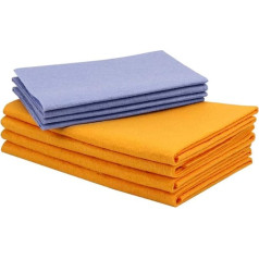 DADAWU Reusable Cleaning Cloths, Absorbent Cloths, Multi-Purpose Cleaning Cloth, Non-Scratch, Machine Washable, 4 Large and 4