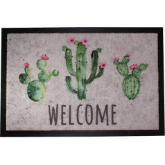 Carpido Lisa Design Cactus Durvju paklājs, SYNTHETIC, sarkans, 40 x 60 x 0,6 cm