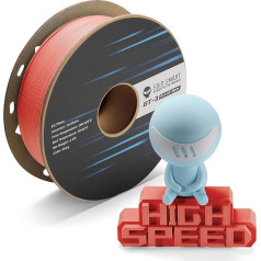 SainSmart GT-3 matēts PLA filaments 1,75 mm, līdz 500 mm/s ātra drukāšana, augstas kvalitātes 3D printeru filaments, 1 kg spole, izmēru precizitāte +/- 0,02 mm, rozā sarkans