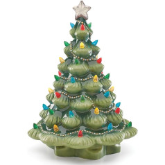 Lenox Treasured Traditions 4 lb Pre-Lit Porcelain Christmas Tree, Multi-Colour