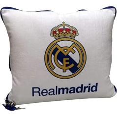 Real Madrid CF Unisex Square House Cushion, plastmasas, daudzkrāsains, oficiāli licencēts produkts (CyP Brands)