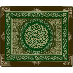 YISUMEI Celtic Knot Cuddly segas, mīksta flaneļa flīsa sega, gultas pārklājs (150 x 200 cm)