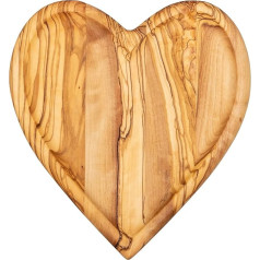 Koka bļoda Olive Wood Aptuveni 20 x 20 cm Sirds bļoda Koka galda dekorēšanas bļoda Unikāla uzkodu bļoda Sirds forma Love Love Love