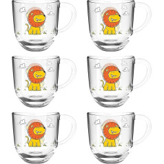 LEONARDO HOME Leonardo Bambini 022898 6 krūžu komplekts 280 ml Lion Glass