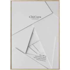 ChiCura Picture Frame 70 x 100 cm Koka un akrila stikls (ozols) Elegant Picture Frame 70 x 100 cm Plakāts Plakāts Foto Sienas foto rāmis bērnu zīmējumiem Puzzle Collage Foto rāmji bērniem