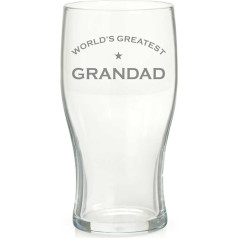 Derwent Laser Crafts World's Greatest Grandad Profesionāli iegravēts pint glāze