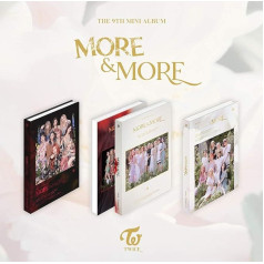 JYP Entertainment Twice - More & More (9. mini albums) Albums + iepriekšēja pasūtījuma pabalsts + salocīts plakāts + papildu foto karšu komplekts