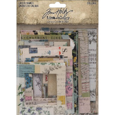 Tim Holtz Layer Frames kolāžas amatniecības piederumi, vairāki 60 gab.