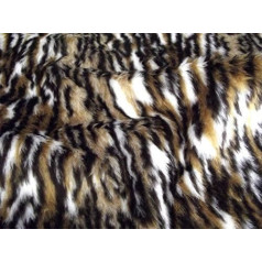 Materiāls Animal Fun Kunstpelz Stoff - Ocelot - Ocelot, 1Mtr - 150cm x 100cm