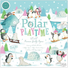 Craft Consortium CCPPAD014 Craft Con PAPRPAD, Polar Playtime, 12 x 12 collas