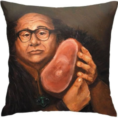 Bzwaklo Danny DeVito Art Dekoratīvie metamo spilvenu pārvalki dīvāna dīvāna spilvenu pārvalkiem 18 x 18 collu viena izmēra (220219)