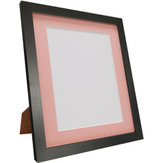 FRAME BY POST Koka fotorāmis ar rozā stiprinājumu 20x16 Attēlu izmērs 16x12 (plastmasas stikls)