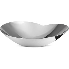 Alessi Menschliche Sammlung Salatschüssel, Edelstahl, Silber, 12 x 23,5 x 33,5 cm