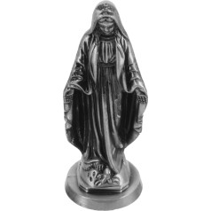 Yardwe Cinka sakausējuma Marijas figūriņa Metāla Jaunavas Marijas statuja Metāla miniatūra Metāla skulptūra Statue Modelis Skulptūra Madonna Dekorācijas Metāla Jaunavas Marijas apdare Desktop Decor