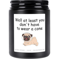 Соевые свечи Get Well at Least You Don't Have to Wear A Cone - Post Surgery Encouragement Gifts Cancer Funny Recovery Feel Better Gifts (5,5oz)