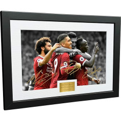 Kicks FAB Drei - ROBERTO Firmino Mohammed MO Salah sadio Mähne 12 x 8 A4 signiert Liverpool FC - Autogrammkarte Foto rāmji, fotogrāfijas, fotogrāfijas, raksti un attēli