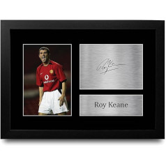 HWC Trading Roy Keane A4 Framed parakstīts parakstīts drukāts autogrāfus Picture Print Foto displejs dāvana futbola faniem