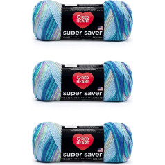 Red Heart 3 iepakojuma 3 Super Saver akrila dzija Wildflower E300B.3955P03