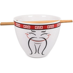 Bļoda Bop Food Man Japāņu košļājamā trauku komplekts 16oz Ramen Bowl Chopsticks