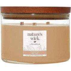 ShopZee Trading Ltd Nature's Wick Scented Candles: Koka daktis nomierinošai krinkelēšanai (zeltains siens, liels, 433 g) NWSC01 NWSC01