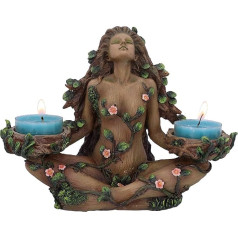 Nemesis Now Balance of Nature Tealight Holder, Female Tree Spirit, смола, коричневый, 19 см