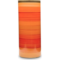 Angela Neue Wiener Werkstätte Elegance Tangelo Cylinder Vase Orange