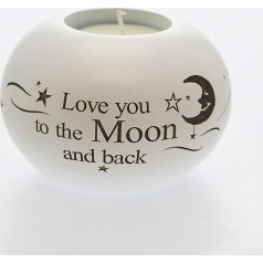 Said with sentiment By Arora Design Love You To The Moon And Back Tējas gaismas turētājs