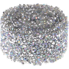 Duiaynke 30 mm Strassband, selbstklebend, Strass, Borte für Schmuck, Nähen, Basteln, Hochzeitsdekoration, 91 cm