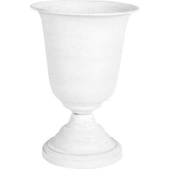 Mathilde m Classic Pot Versailles Shabby Chic White Metal Vase Home Garden Conservatory Decoration