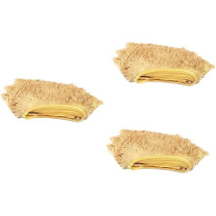 STOBOK Pack of 3 Embellishments filiāles telpu apdare kleitas kokvilnas tualetes kleita bārkstīm Trim latīņu kleita Tassel ar bārkstīm Trim apģērbu Fostoles piederumi 15c Dekorēt Dekorēt