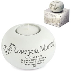 Said mit Sentiment von Arora Design - Love You Mum - Teelichthalter