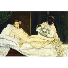 Legendarte - Mākslas izdruka uz audekla - Olympia Édouard Manet - Sienas dekorācijas audekls cm 60 x 90 cm