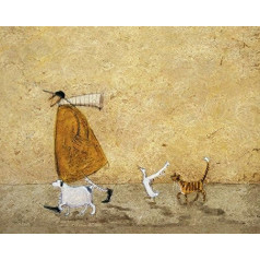 Sam Toft Leinwanddruck, Poliesters, melns, 40 x 50 cm