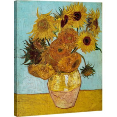 Wieco Art Van Gogh Sunflower Giclee Canvas Prints Picture to Photo Wall Art for Home Decoration