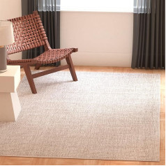 SAFAVIEH Abstract Collection ABT468G Handmade Premium Wool Living Room Dining Room Bedroom Rug 6' x 9' Ivory Grey