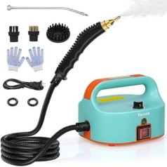 Kavolet 1500W Steam Cleaner, High Temperature High Pressure Handheld Cleaning Steamer, Portable Multi-Purpose Cleaner, 3.5 Bar Steam Cleaner with 3 Brush Heads for Home, Kitchens, Carpets, Glass, Sofa