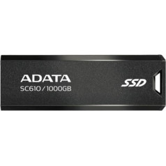 Ārējais ssd disks sc610 1000 gb usb3.2a gen2 melns