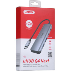 концентратор usb-c 3.1, 2 x usb-a, 2 x usb-c, 5 гбит/с