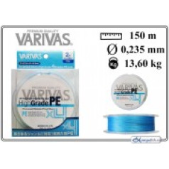 Pītā aukla VARIVAS High GRADE x4 PE blue - 2.0