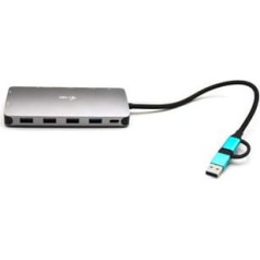 I-tec usb 3.0 3x lcd nano dock/usb 3.0 usb-c/tb3 lan pd 100w