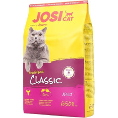 josicat sterilised classic - sausas kačių ėdalas - 650 g