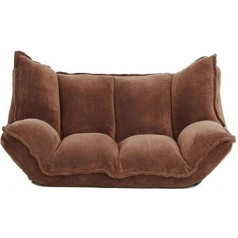 Tabker Sofa Reguliuojamas audinys Sulankstomas šezlongas Lounge Sofa kėdė Grindys Sofa kambario baldai Sofa Dviaukštė miegamojo sofa (Spalva: balta)