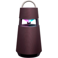 LG XBOOM 360 RP4 Portable Bluetooth Speaker (120 Watt, 360 Degree Sound, Lighting), Burgundy Red