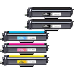 Veson Toner TN247 TN243 Compatible with Brother TN 243CMYK TN243 TN 243 247 MFC-L3750CDW MFC-L3770CDW DCP-L3550CDW HL-L3230CDW HL-L3210CW MFC-L3710CW (Black Cyan Magenta Yellow 5 Pack)