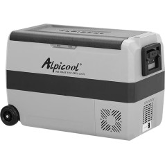 Alpicool T50 50 Litre Cool Box 12 V Portable Mini Fridge Freezer Box