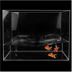 Kleiner Tank Aquarium, tragbare Fischschale Tank, Transparentes Aquarium aus Acryl, stabiler Kunststoff, großes Aquarium for Fische, Schildkröten und Insekten, kann als Aufbewahrungsbox verwendet werd