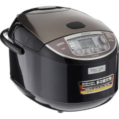 Zojirushi Premium Rice Cooker NL-GAQ18 - 1.8 Litres (10 Cups) - with Keep Warm Function - Includes Measuring Cup, Rice Spoon and Steamer Insert - With European Power Cord