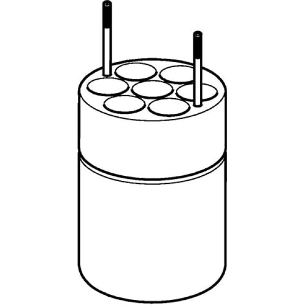 Eppendorf VB-2550 Adapter für 7 x 16mm Ø Rundbodengefäße und FA-6x250 Rotor, 2 Stück