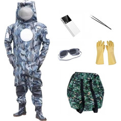 Bee Suit Imkeranzug Camo mit Imkerhandschuh mit rundem Schleier Ganzkörper Imkeranzug